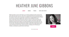 Desktop Screenshot of heatherjunegibbons.com